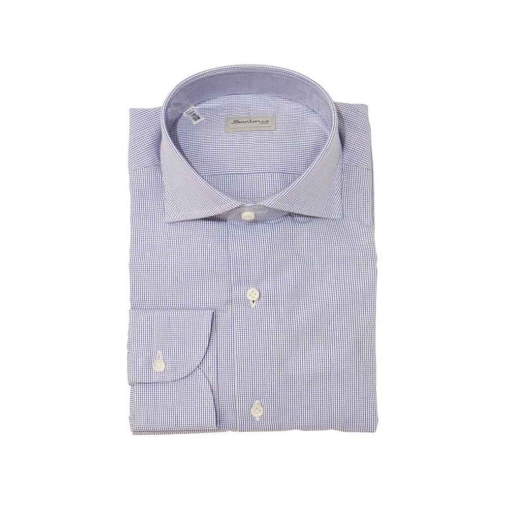 Sartorio Micro Box Check Cotton Dress Shirt